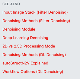 Screenshot: See Also section with related article links