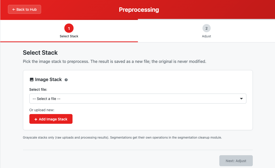 Preprocessing module overview