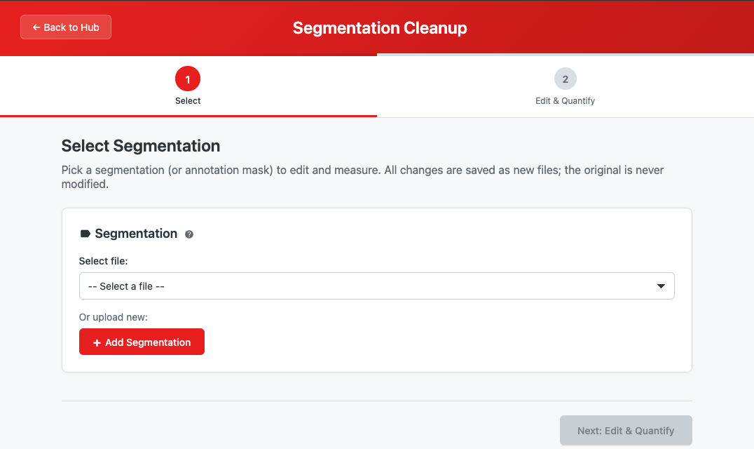 Segmentation Cleanup step 1